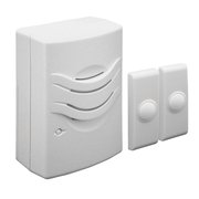 Iq America WD1142 Wireless Plugin Contemporary Door Chime Door Bell 2 Buttons 2 Melody WD1142